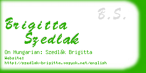 brigitta szedlak business card